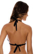 Luli Fama Chasing Stars Sequins Triangle Halter Top
